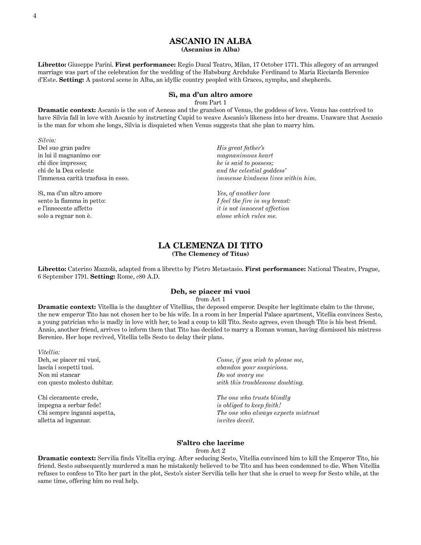 Mozart: Opera Arias for Soprano