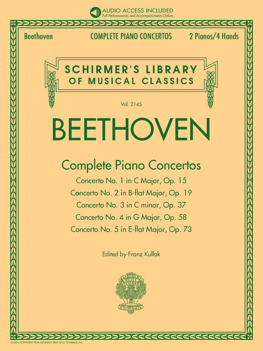 Beethoven: Complete Piano Concertos - Two Pianos/ Four Hands