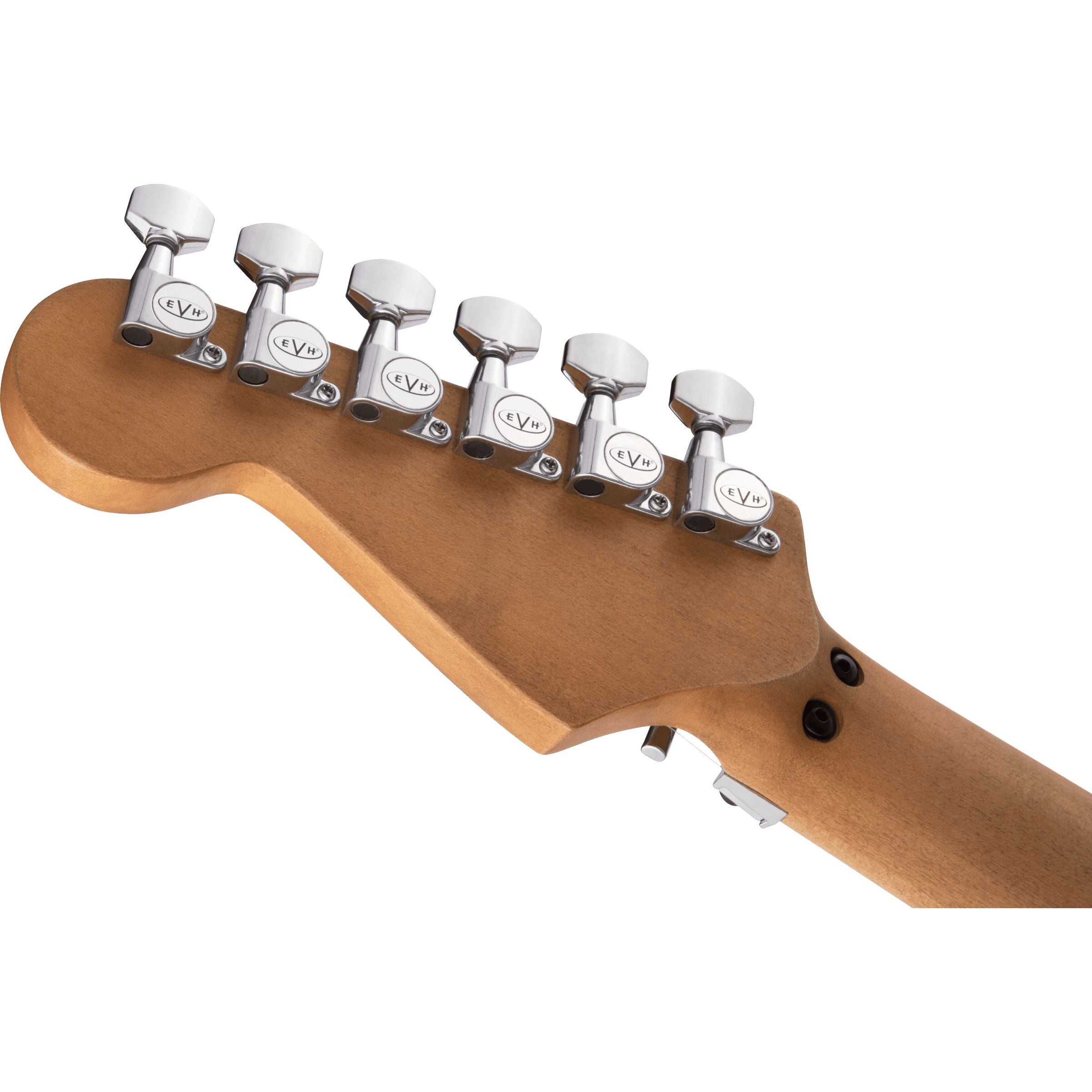 EVH Striped Series Frankie Guitar, Red with Black Stripes Relic