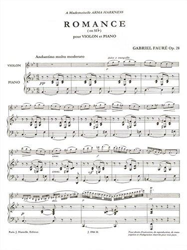 Faure: Romance in B flat Major for Violin and Piano, Op.28