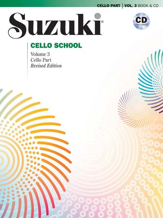 Suzuki Cello School Volume 3, Book & CD