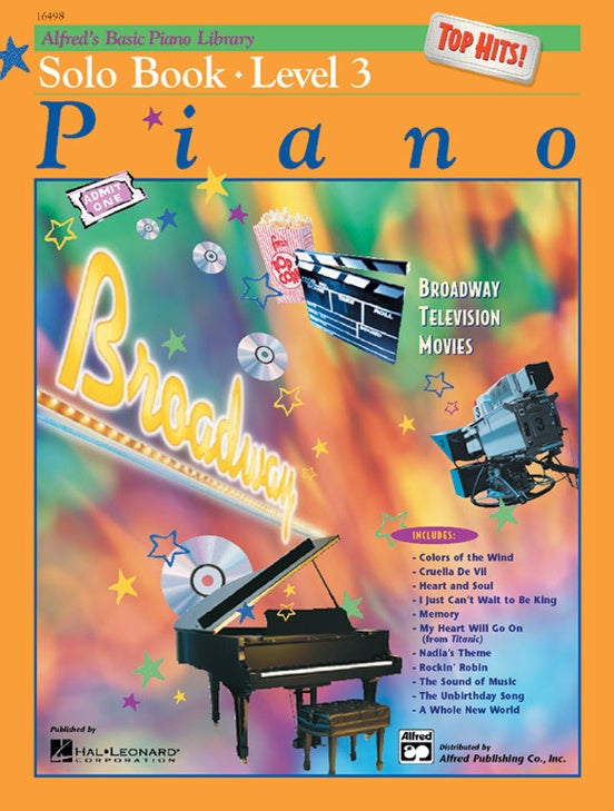 Alfred's Basic Piano Library: Top Hits Solo Book 3 Bk-CD