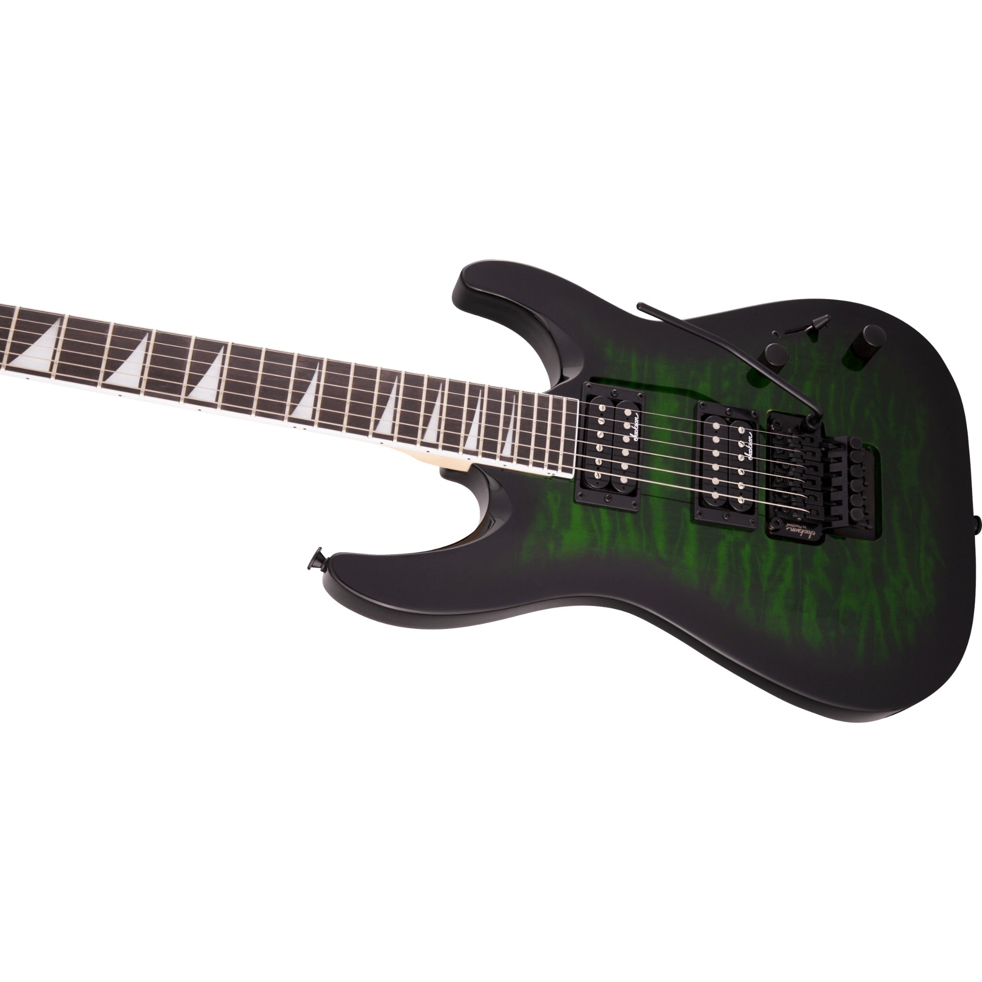 Jackson JS Series Dinky Arch Top JS32Q DKA, Transparent Green Burst