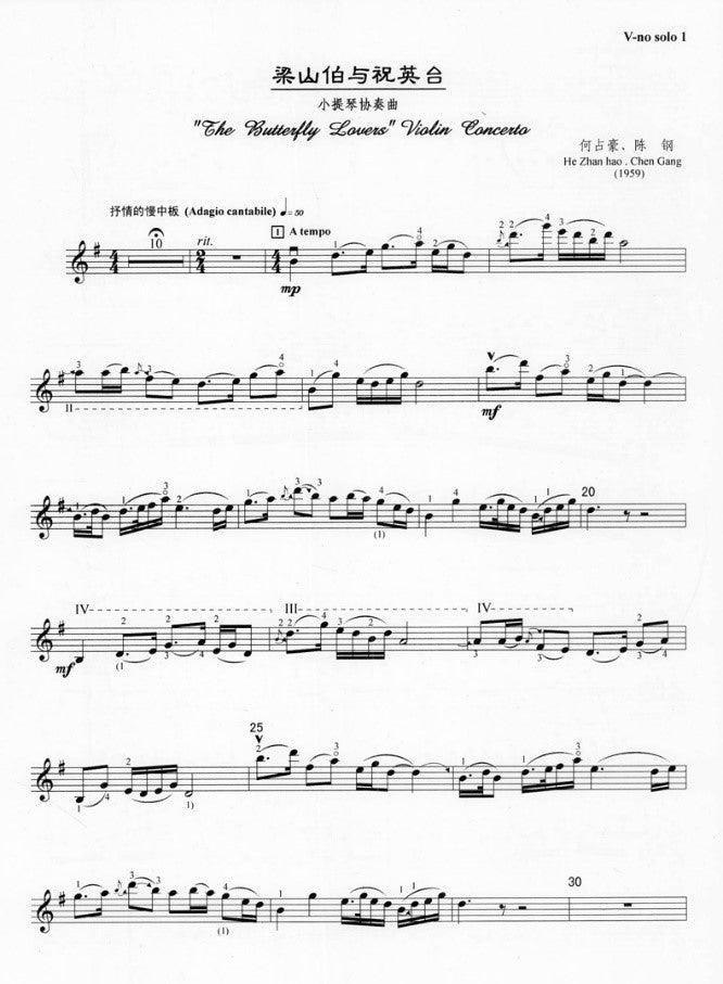 Zhanhao & Gang: Butterfly Lovers Concerto for Violin & Piano 《梁山伯与祝英台》小提琴协奏，钢琴伴奏