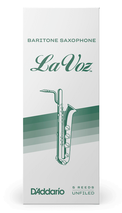 Rico La Voz Baritone Saxophone Reeds, 5-Pack