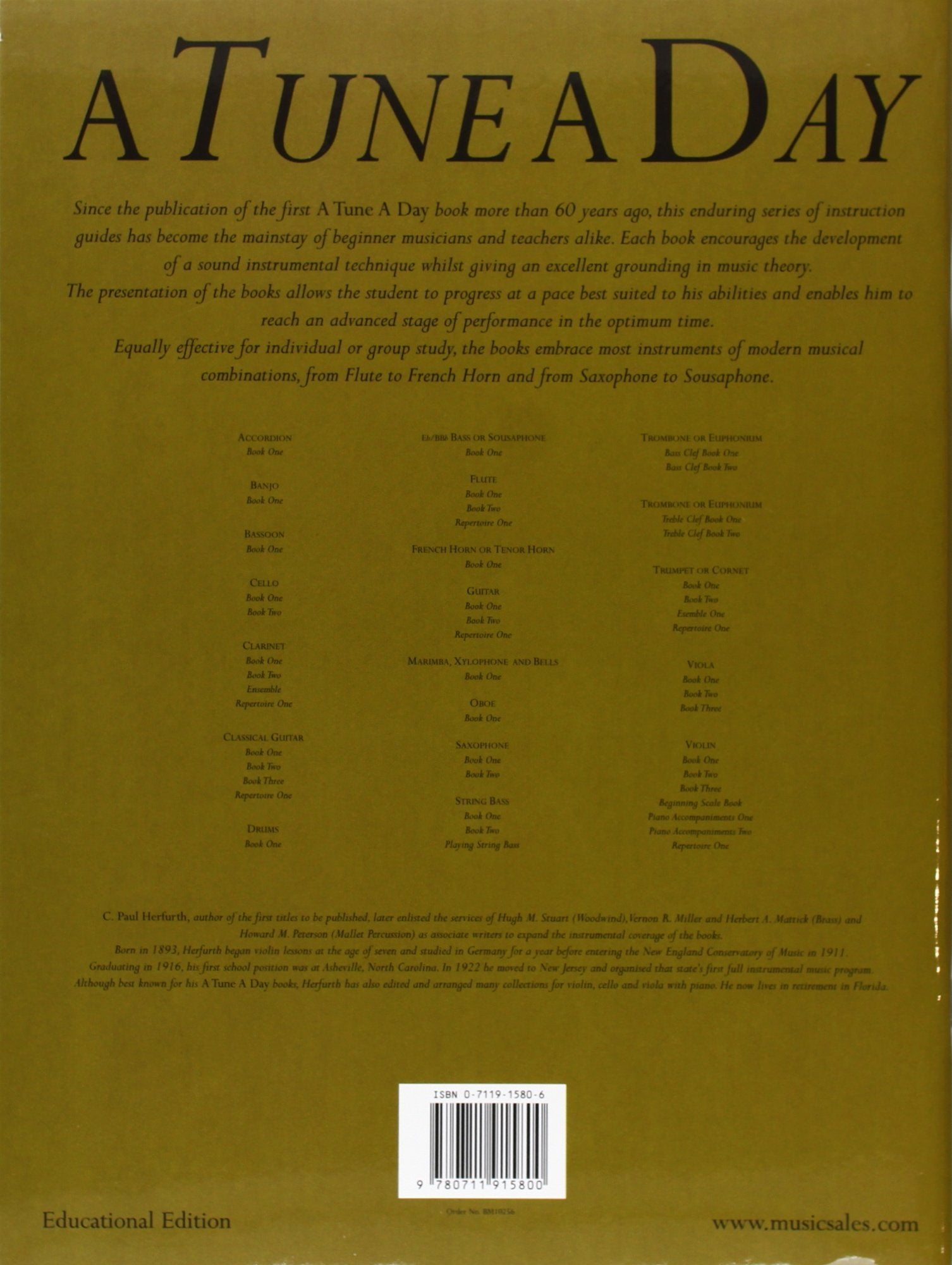 A Tune A Day for Trombone or Euphonium BC Book 1