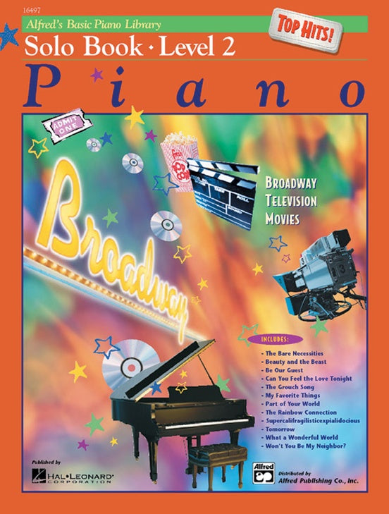 Alfred's Basic Piano Library: Top Hits Solo Book 2 Bk-CD