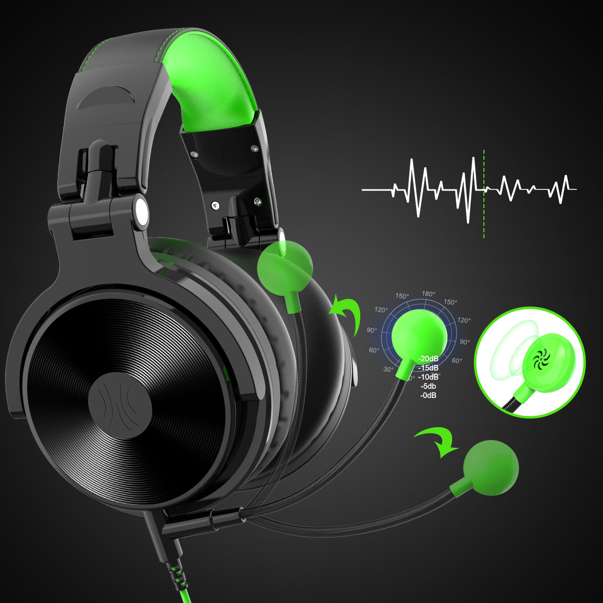 OneOdio Pro G Gaming Stereo Headset | Wired Headphones with Mic