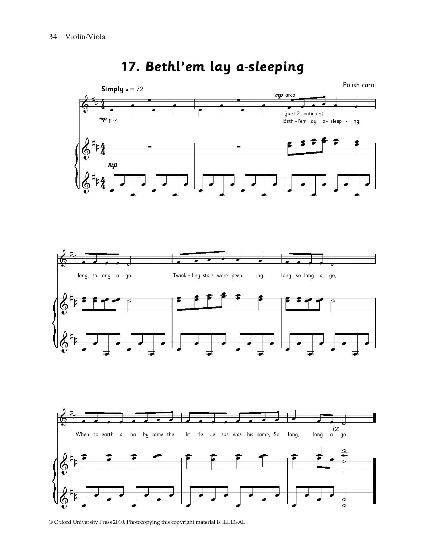 Fiddle & Viola Time Christmas, Piano Accompaniment Book