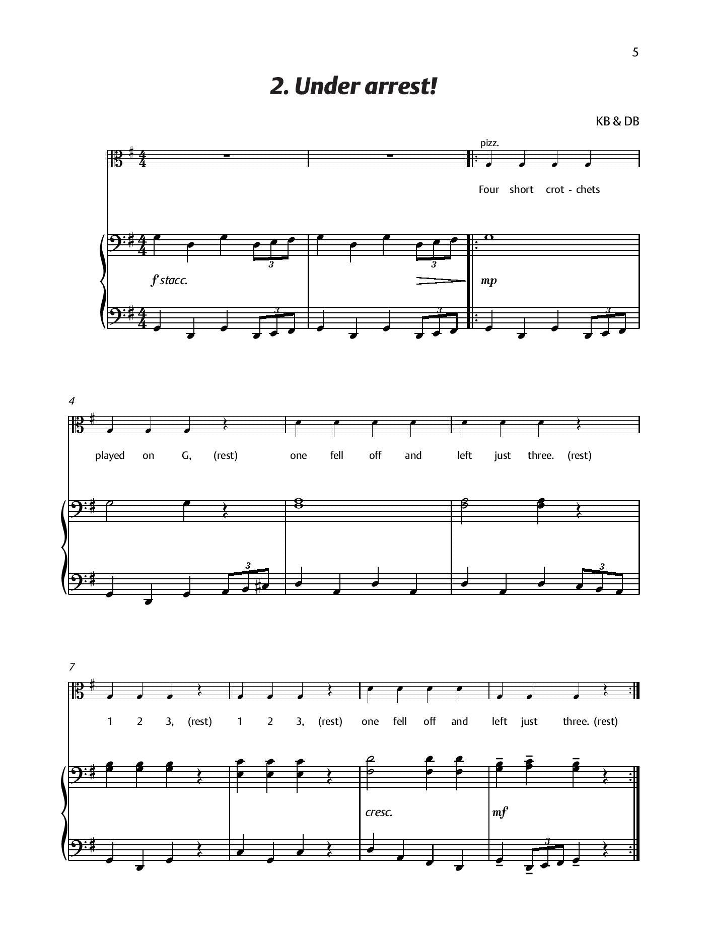 Viola Time Joggers, Piano Accompaniment Book