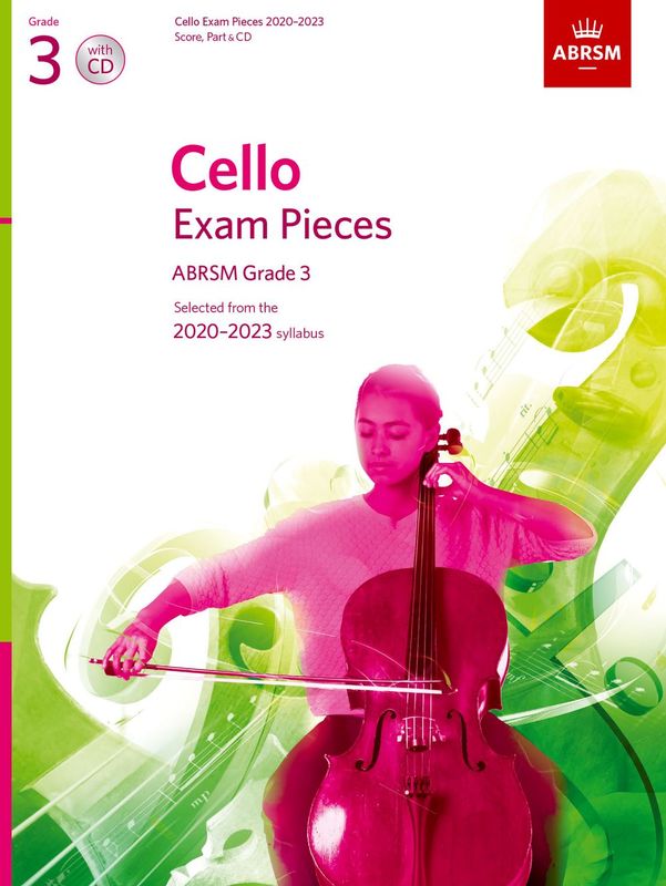 ABRSM Cello 2020-23 Grade 3 Cello/Piano/CD
