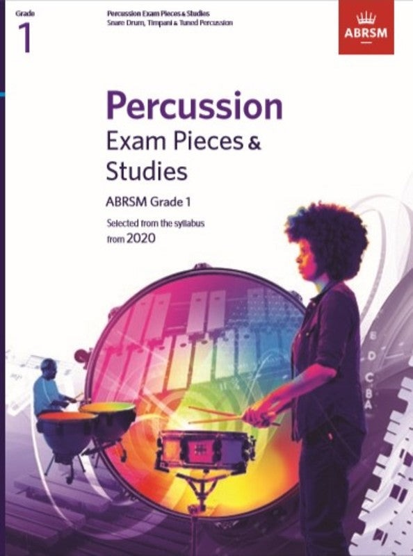 ABRSM Percussion Pieces & Studies from 2020 Gr 1