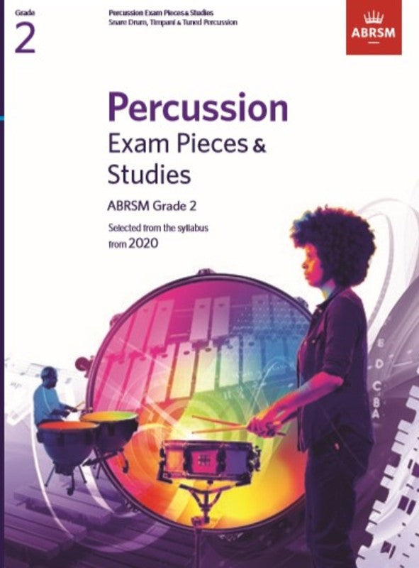 ABRSM Percussion Pieces & Studies from 2020 Gr 2