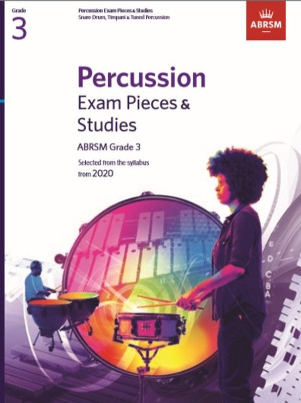 ABRSM Percussion Pieces & Studies from 2020 Gr 3