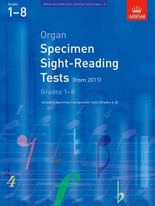 ABRSM Organ Specimen Sight-Reading Tests Gr 1-8