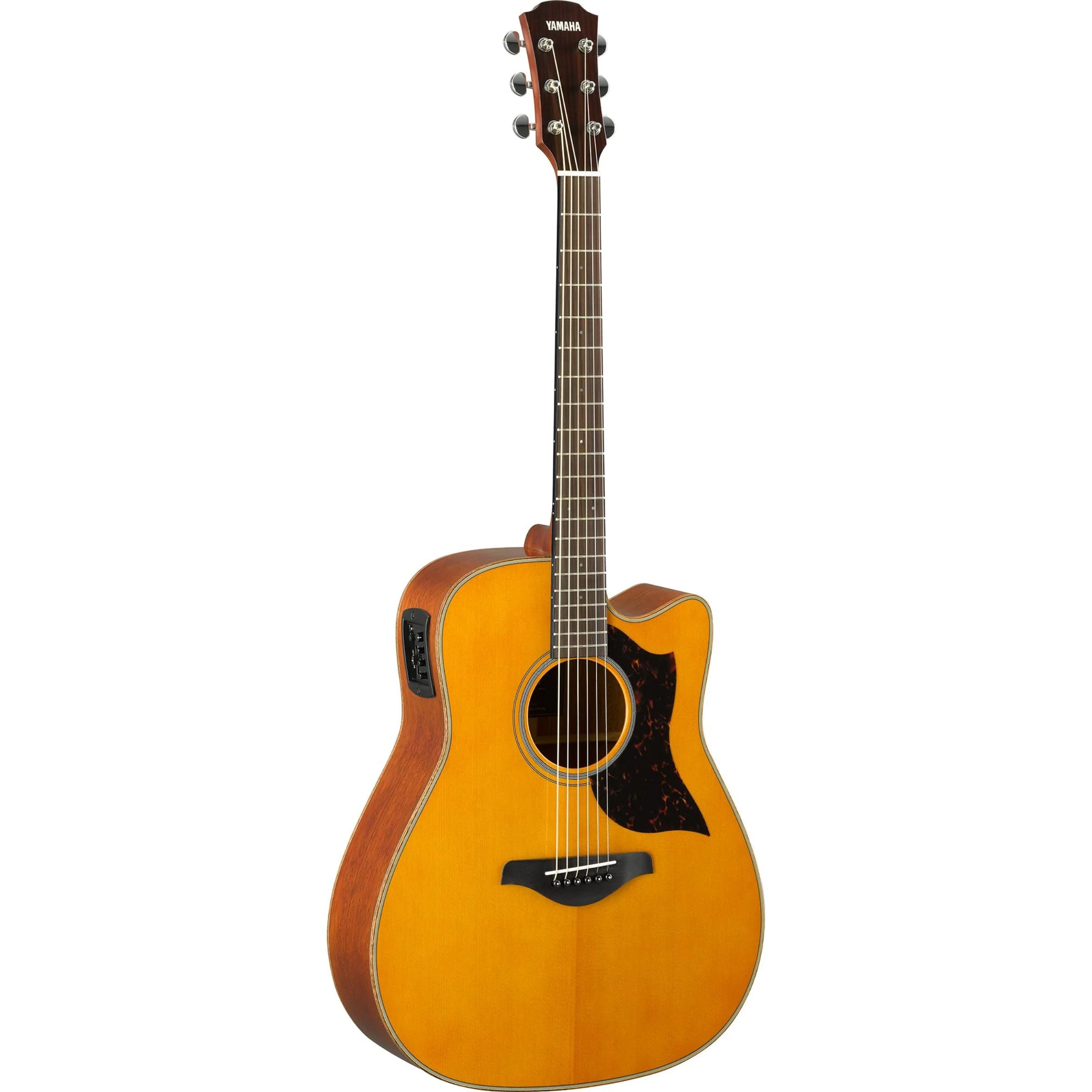Yamaha A1M Acoustic-Electric Guitar, Vintage Natural