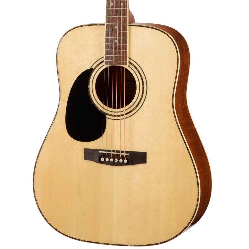 Cort AD880 Left-Hand Acoustic Guitar, Natural Satin