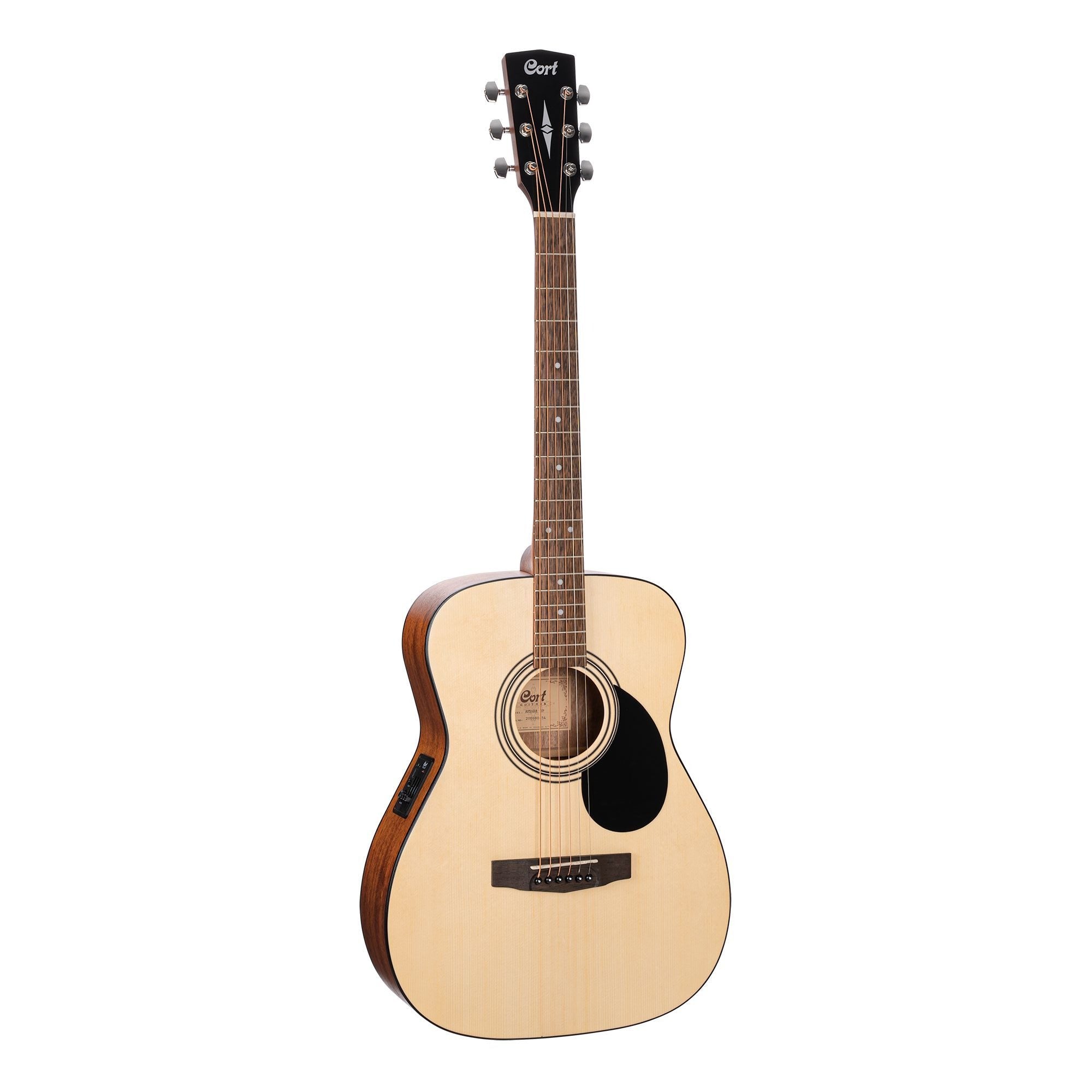 Cort AF510E Acoustic-Electric Folk Guitar, Natural