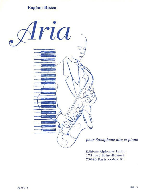 Bozza: Aria for Alto Saxophone and Piano