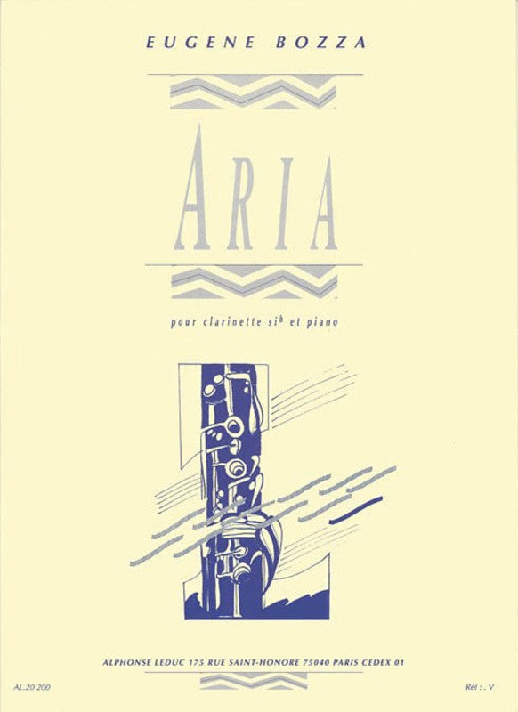Bozza: Aria for Bb Clarinet & Piano