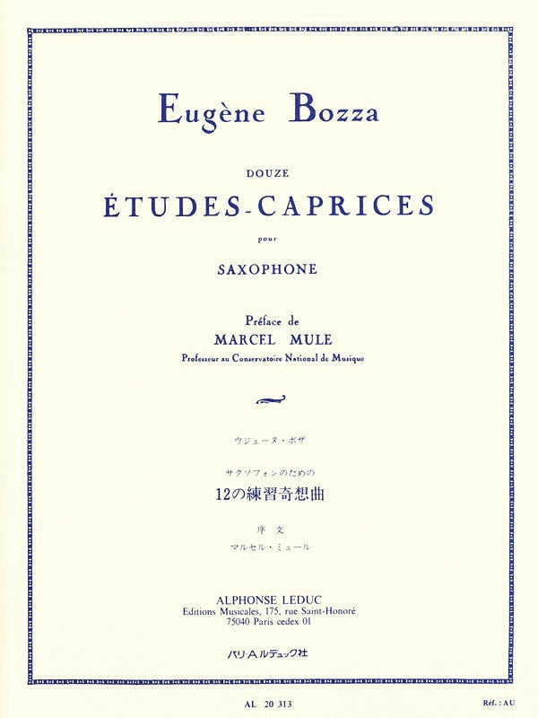 Bozza: 12 Etudes-Caprices for Saxophone Solo
