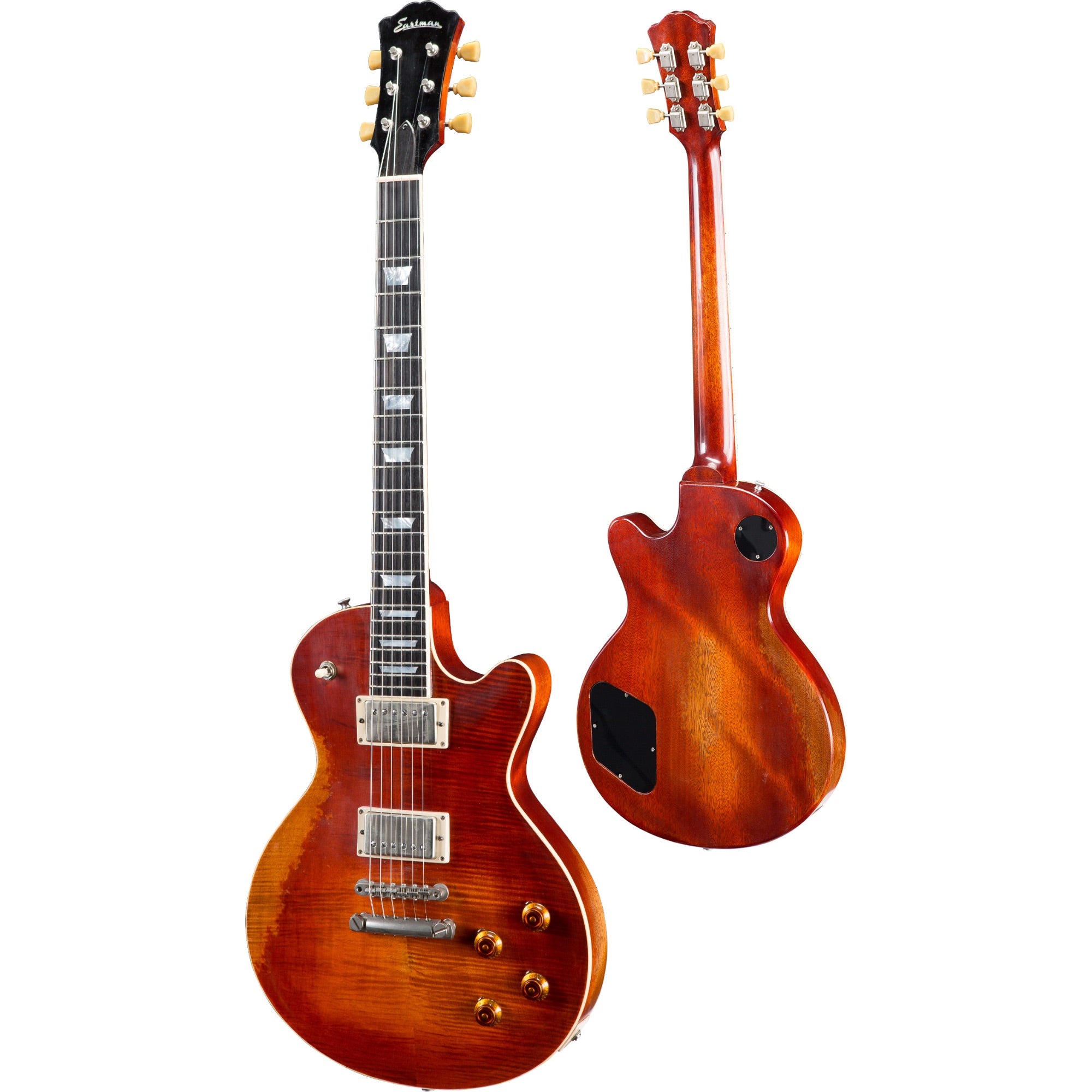 Eastman SB59/V Solid Body Electric Guitar in Antique Vintage incl Hard Case