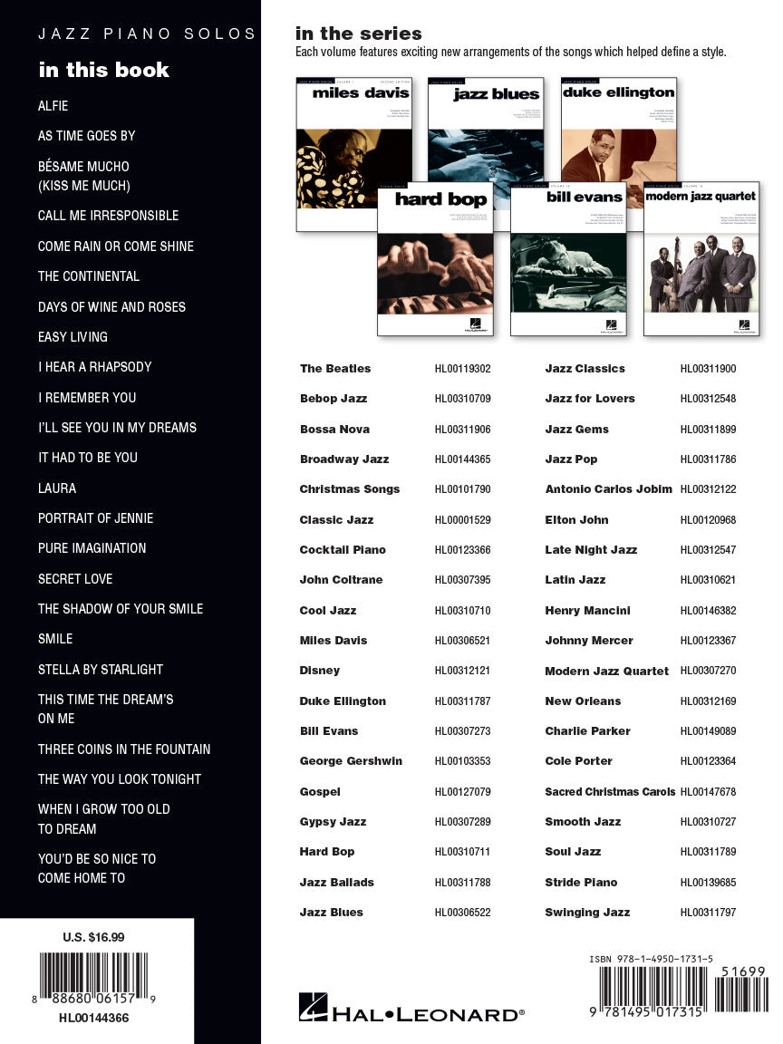 Silver Screen Jazz - Jazz Piano Solos