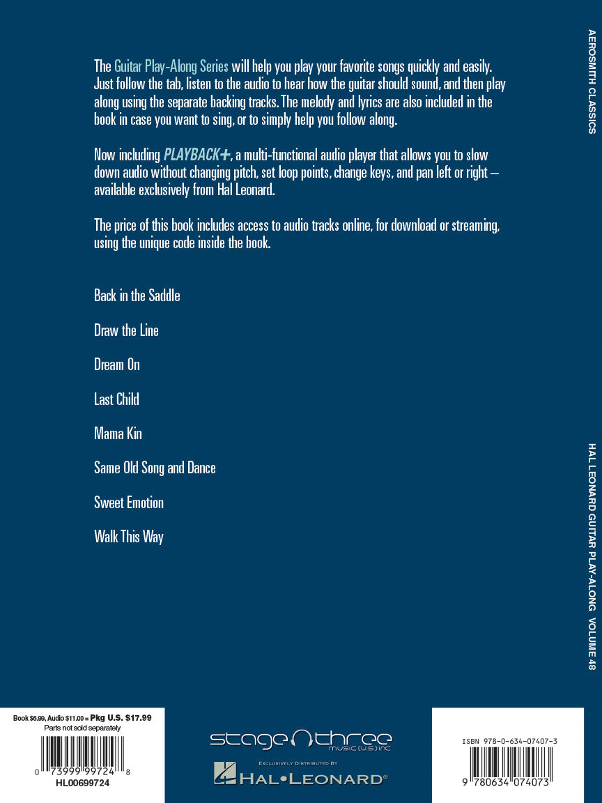 Aerosmith Classics Guitar Play-Along