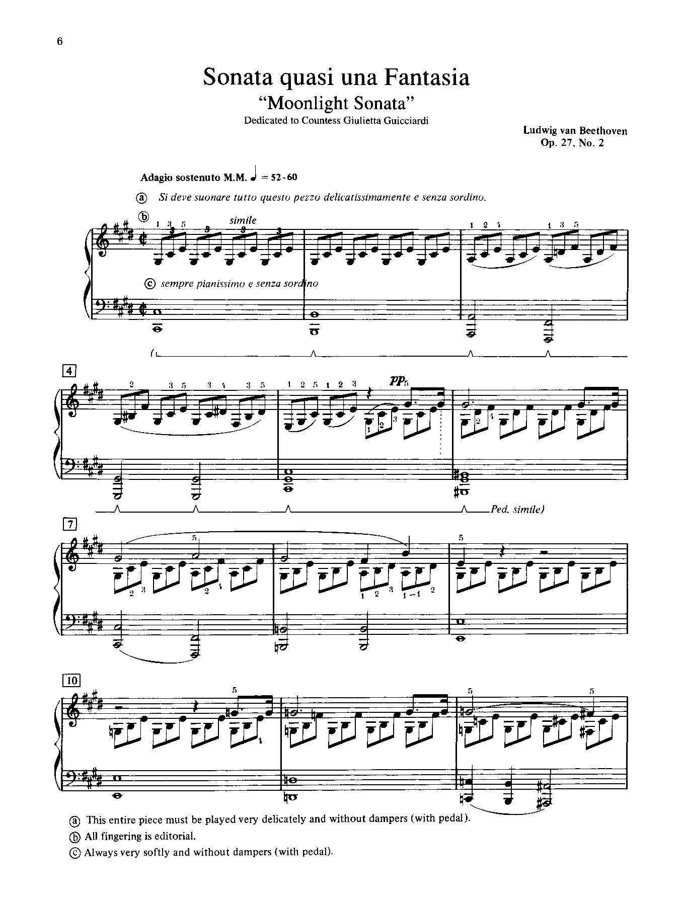 Beethoven: Moonlight Sonata, Opus 27, No. 2 (Complete)
