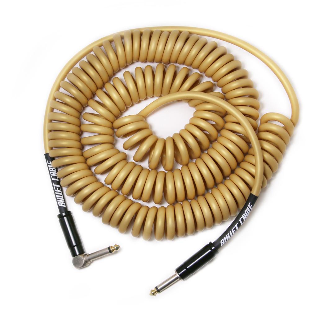 BULLET CABLE 30' GOLD COIL CABLE - Bullet Cable