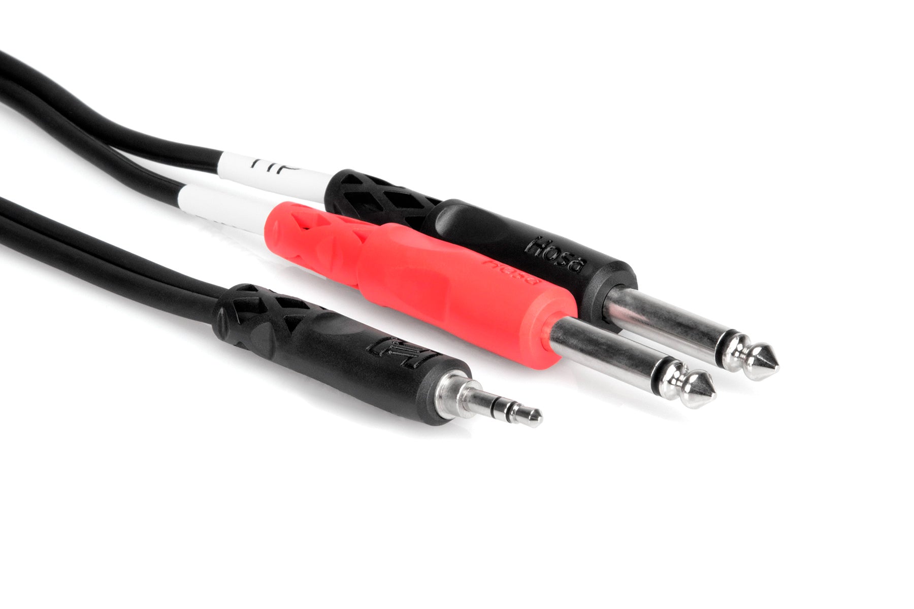 Hosa Stereo Breakout Cable 3.5 mm TRS to Dual 1/4 in TS | 3ft