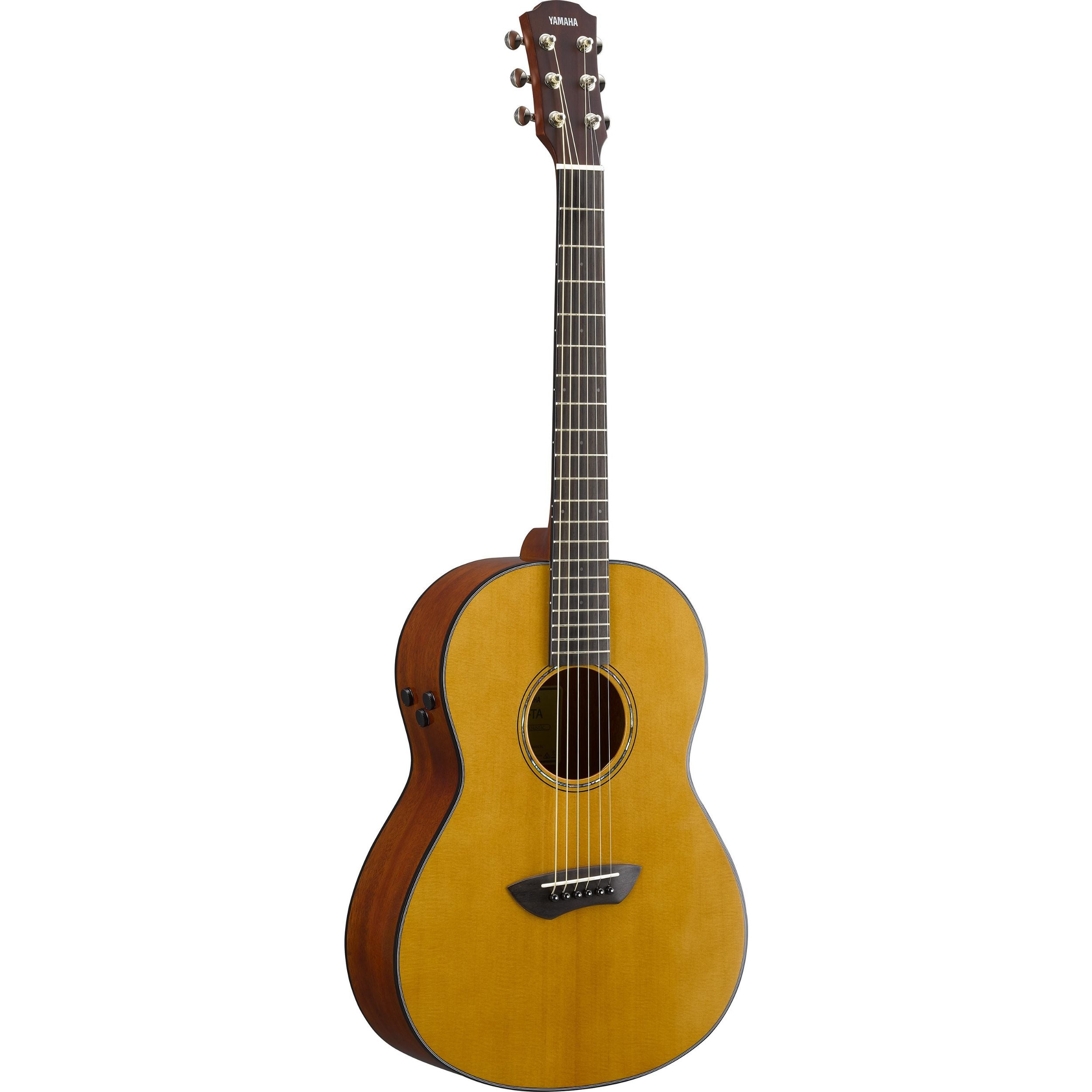 Yamaha CSF-TA TransAcoustic Parlour Guitar, Vintage Natural