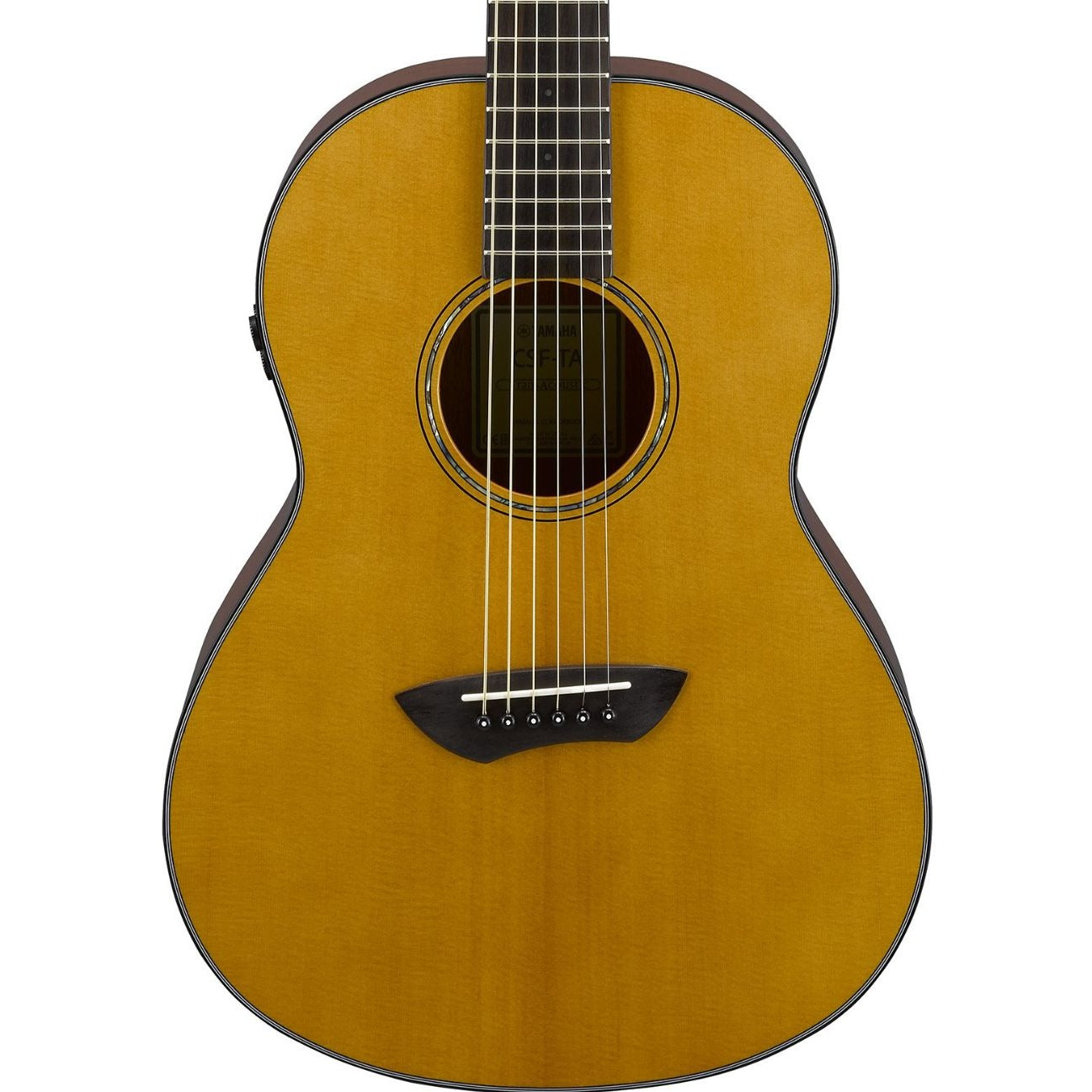 Yamaha CSF-TA TransAcoustic Parlour Guitar, Vintage Natural