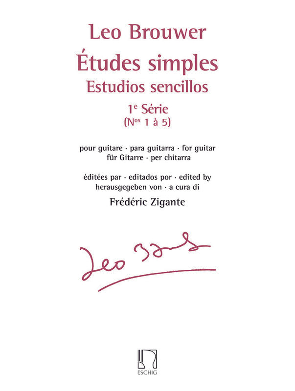 Brouwer: Etudes Simples - Vol. 1 Nos. 1-5