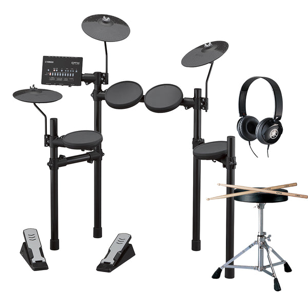 Yamaha DTX402KPLUS Electronic Drum Kit Pack w/ Stool, Sticks and Headphones