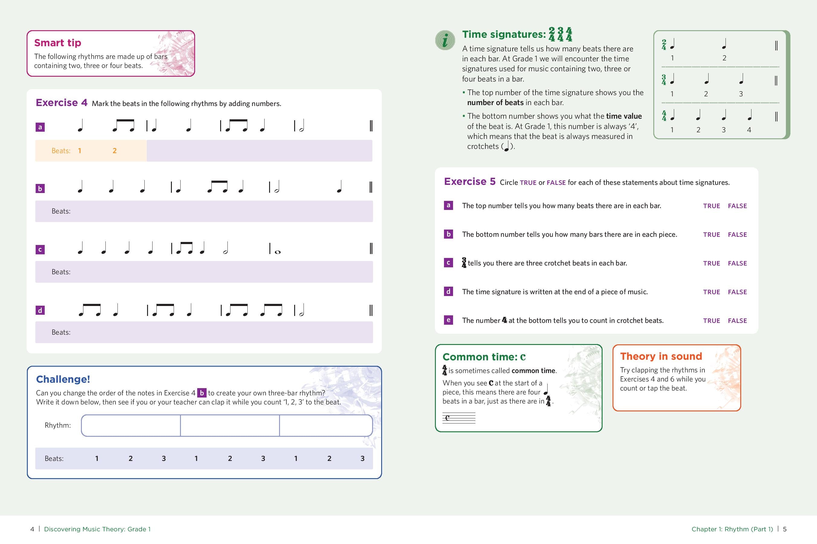 Discovering Music Theory, The ABRSM Grade 1 Workbook