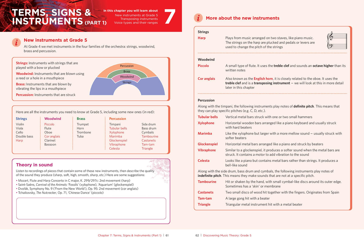 ABRSM Discovering Music Theory Grado 5 - Quaderno Di Lavoro (9781786013491) - Foto 1