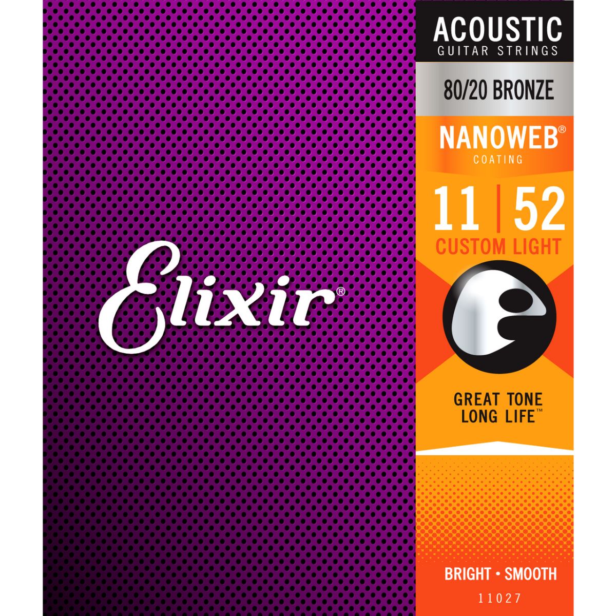 Elixir Nanoweb 80/20 Acoustic Guitar Strings