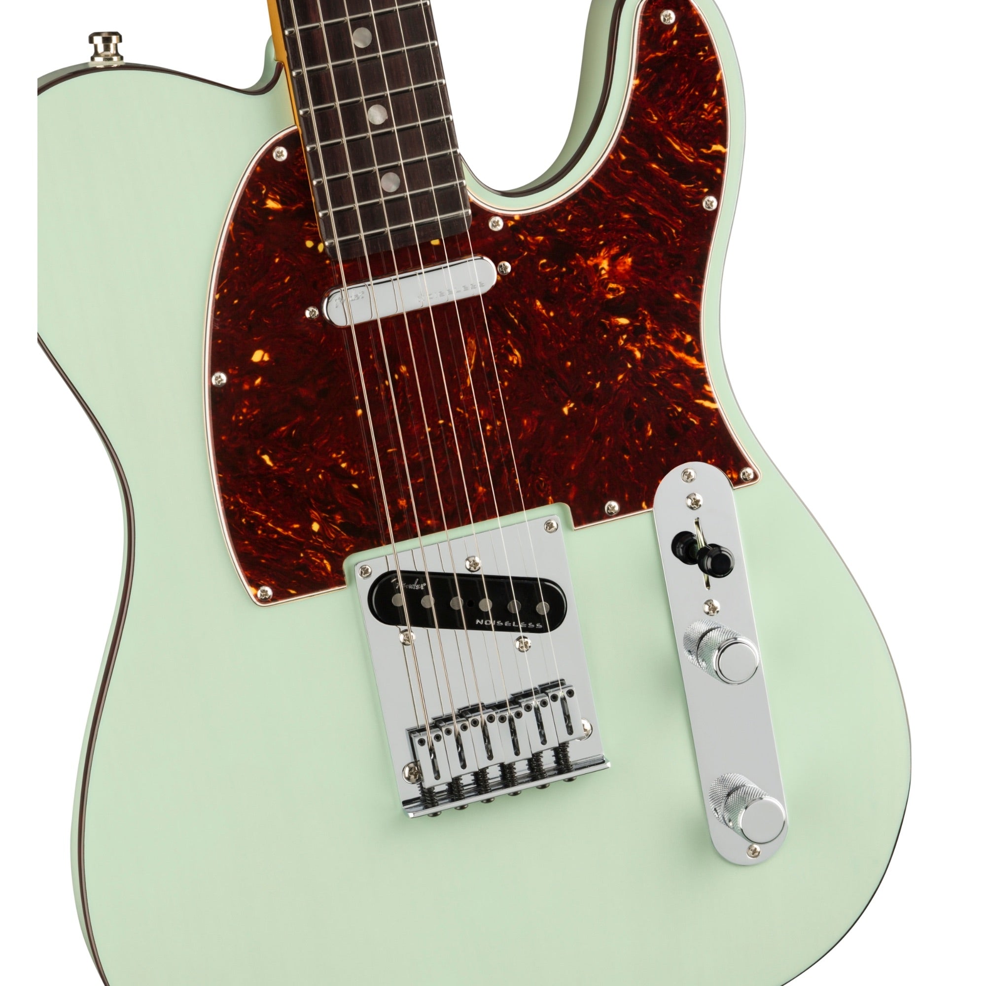 Fender American Ultra Luxe Telecaster, Transparent Surf Green