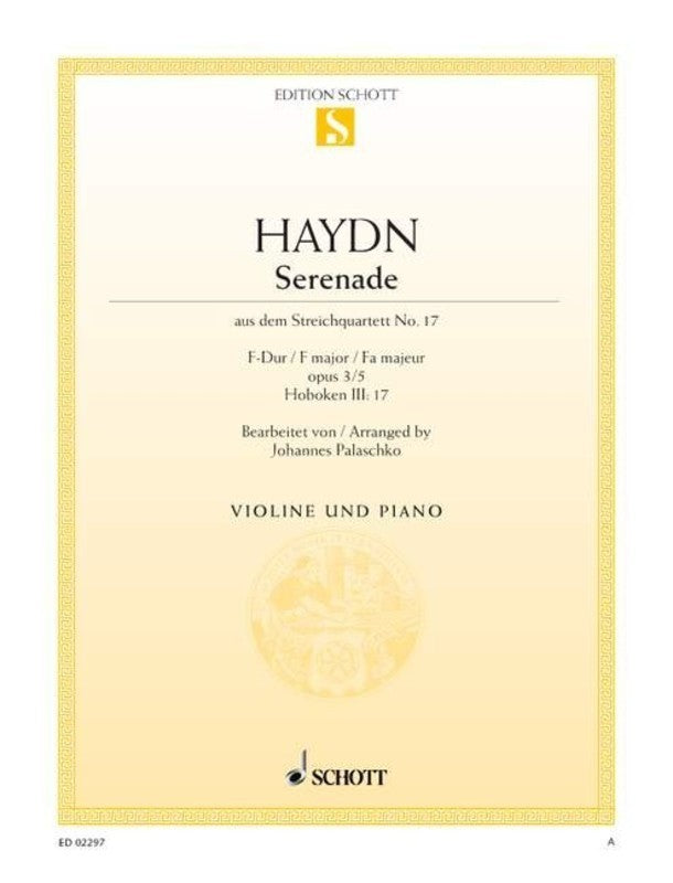 Haydn: Serenade from String Quartet No. 17 F major