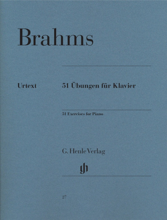 Brahms: 51 Exercises Piano Solo