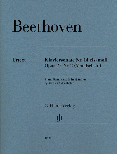 Beethoven: Piano Sonata no. 14 c sharp minor op. 27 no. 2 (Moonlight)