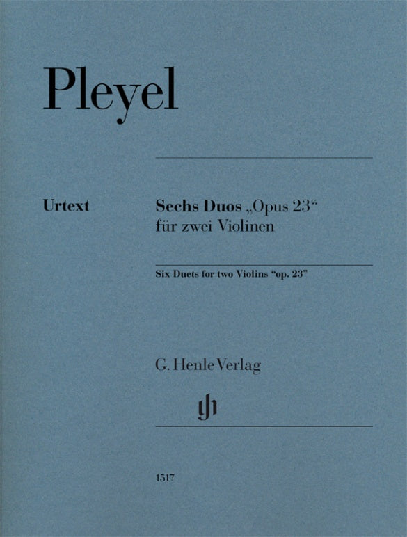 Pleyel: Six Duets “op. 23” for two Violins