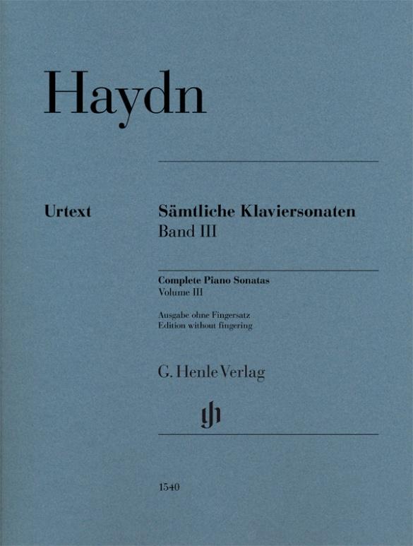 Haydn: Complete Piano Sonatas Volume III (Urtext Edition without Fingering)