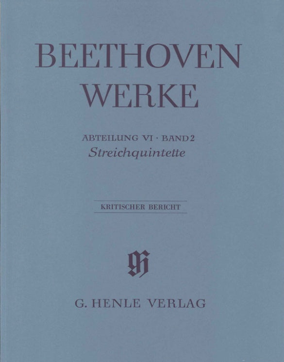 Beethoven: String Quintets Full Score Bound Edition