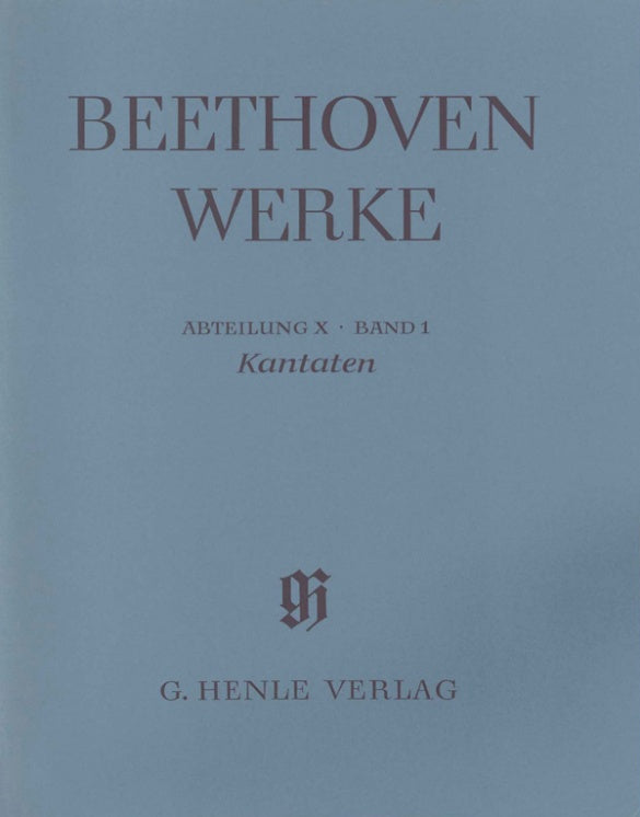 Beethoven: Cantatas Full Score