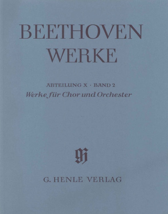 Beethoven: Choral Works with Orchestra Full Score
