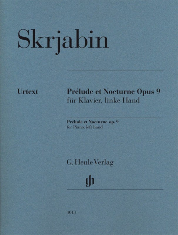 Scriabin: Prelude et Nocturne Op 9 Piano Solo