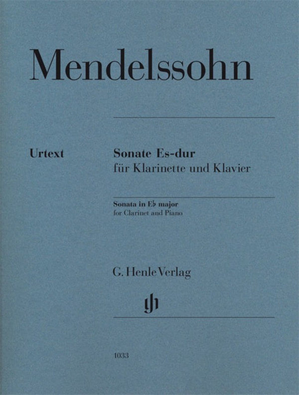 Mendelssohn: Clarinet Sonata in E-flat Major Clarinet & Piano