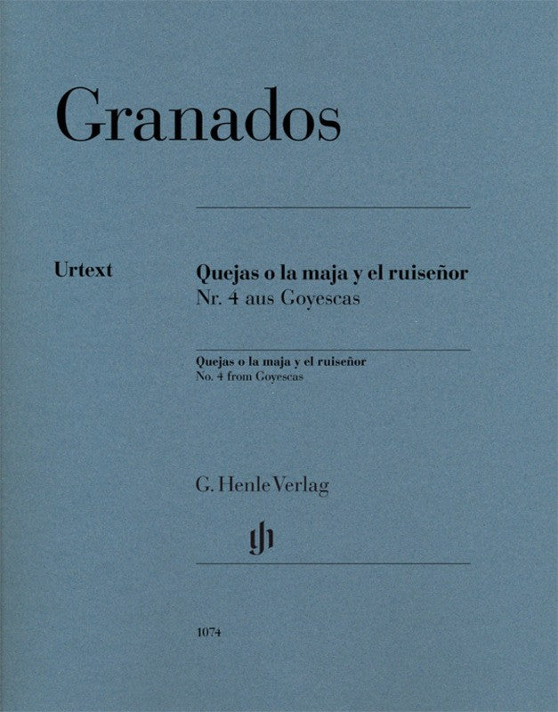 Granados: Quejas o la maja y el ruiseor from Goyescas Piano